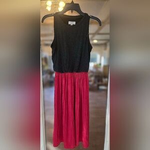 The Loft Ann Taylor Mixed Media Dress Sz Extra Small Petite Xsp